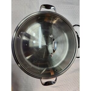 12" Electric Skillet Cucina Pro - Stainless Steel & Glass Lid Great Condition!
